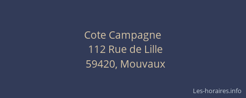 Cote Campagne