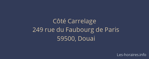 Côté Carrelage