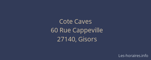 Cote Caves