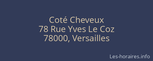 Coté Cheveux