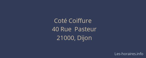 Coté Coiffure