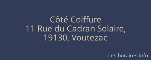 Côté Coiffure