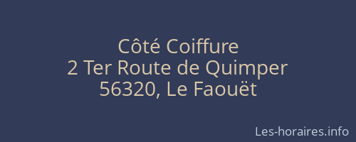 Côté Coiffure