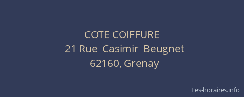 COTE COIFFURE