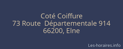 Coté Coiffure