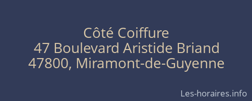 Côté Coiffure