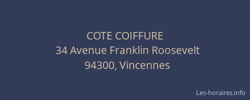 COTE COIFFURE