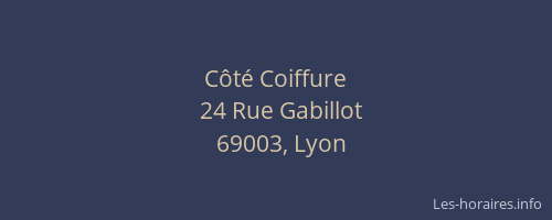 Côté Coiffure