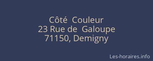 Côté  Couleur