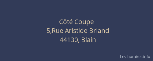 Côté Coupe