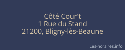Côté Cour't