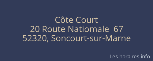 Côte Court