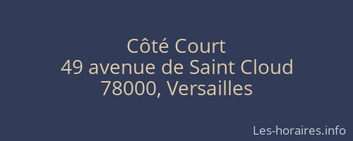Côté Court