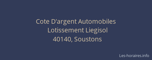 Cote D'argent Automobiles