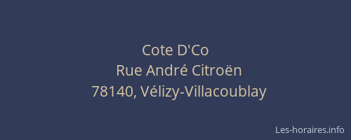 Cote D'Co