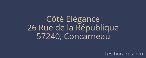 Côté Elégance