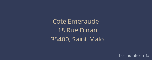 Cote Emeraude