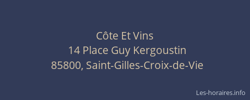 Côte Et Vins