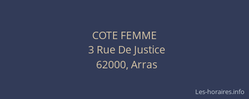 COTE FEMME