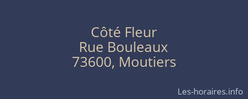 Côté Fleur