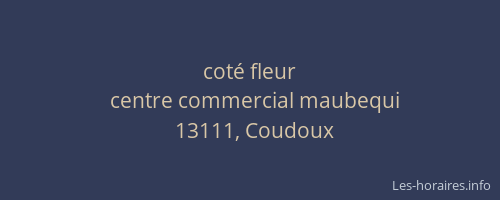 coté fleur