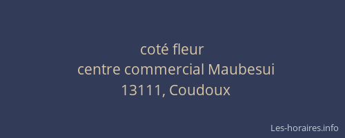 coté fleur