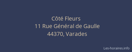 Côté Fleurs