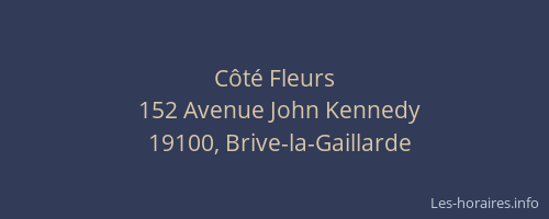 Côté Fleurs