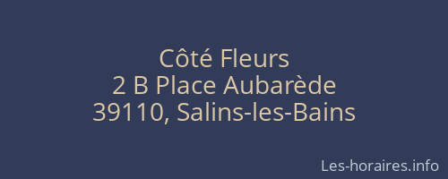 Côté Fleurs