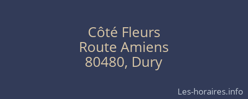 Côté Fleurs