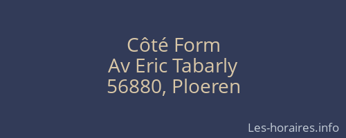 Côté Form
