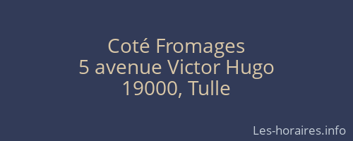 Coté Fromages