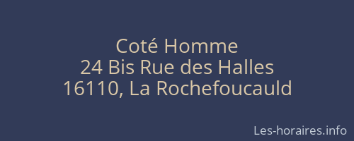 Coté Homme