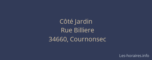 Côté Jardin