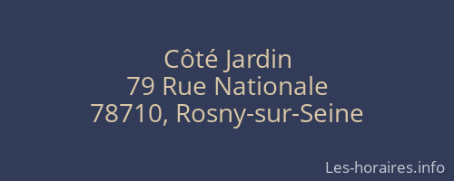 Côté Jardin