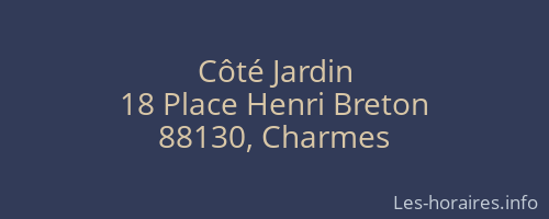 Côté Jardin