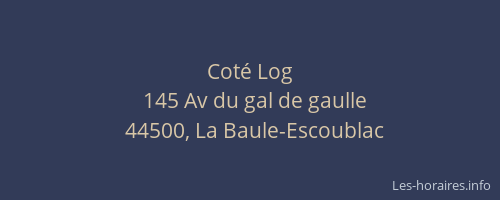 Coté Log