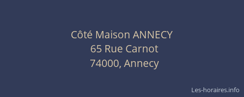 Côté Maison ANNECY