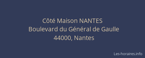 Côté Maison NANTES