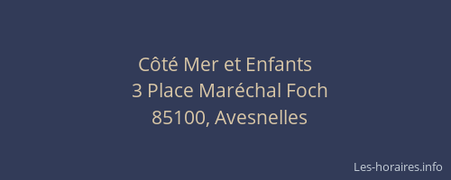 Côté Mer et Enfants