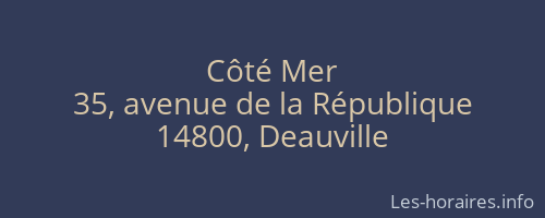 Côté Mer