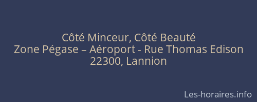 Côté Minceur, Côté Beauté