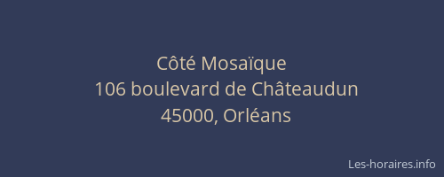 Côté Mosaïque