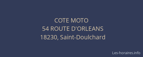 COTE MOTO