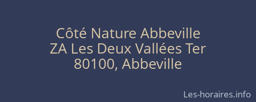 Côté Nature Abbeville