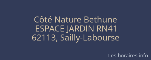 Côté Nature Bethune
