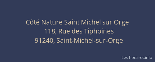 Côté Nature Saint Michel sur Orge