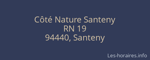 Côté Nature Santeny