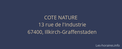 COTE NATURE