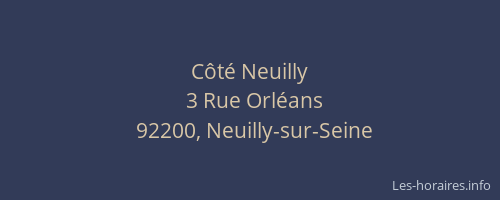 Côté Neuilly